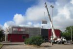 Austin rent a crane HVAC lift